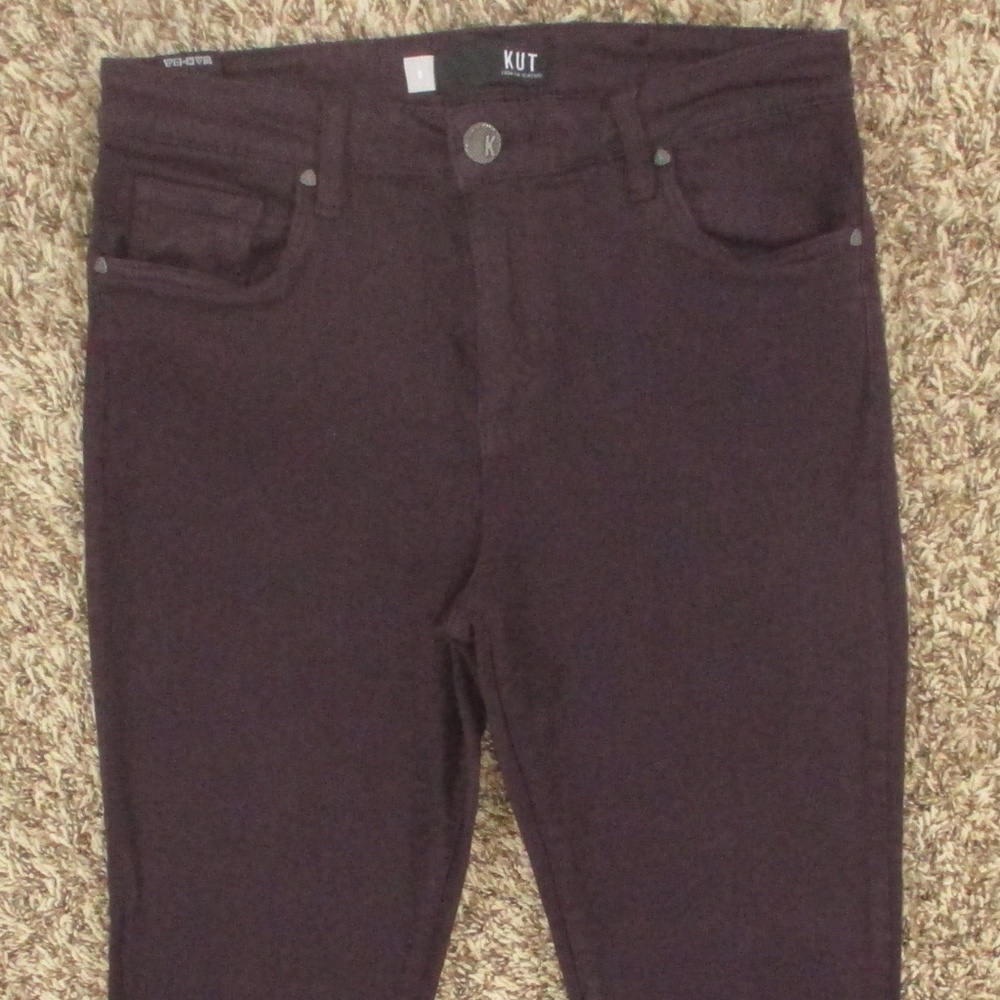 Kut From The Kloth Jeans Women's‎ 8 Purple Donna High Rise Ankle Skinny Denim - Picture 3 of 10